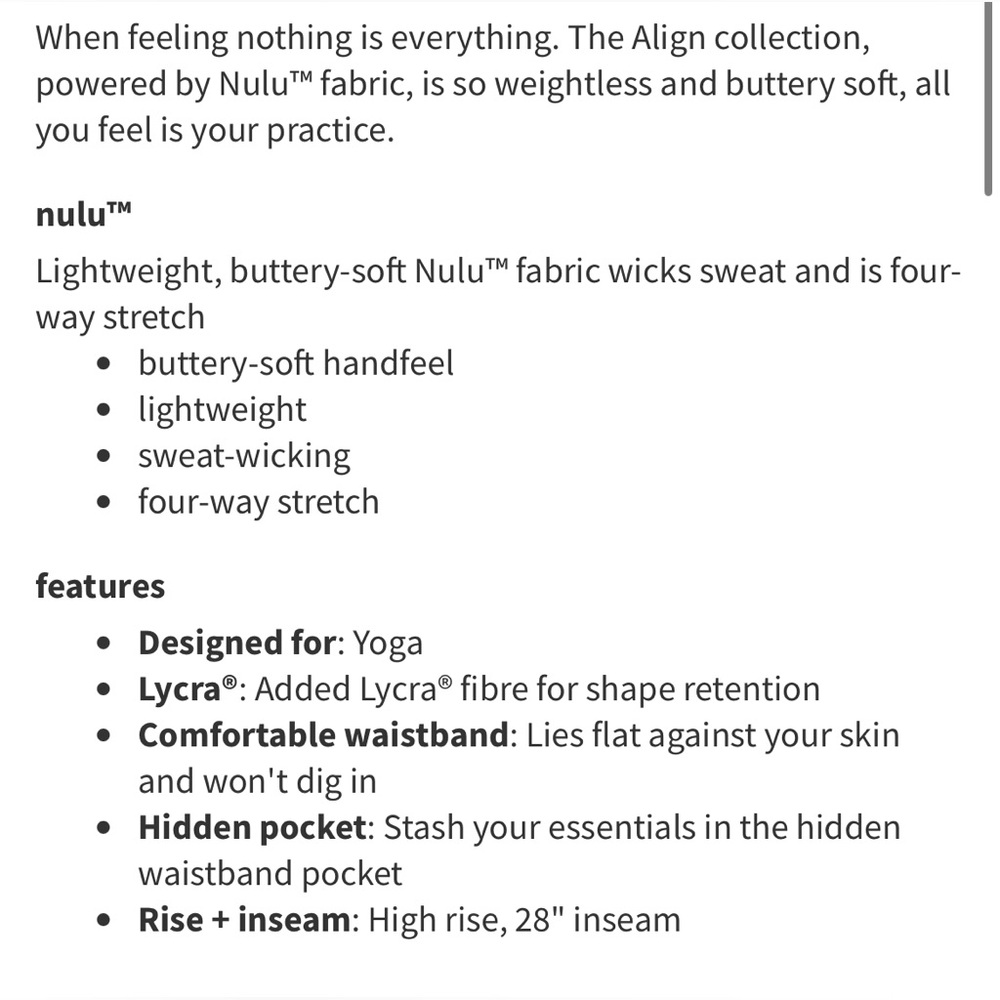lululemon athletica Black Patterned Leggings - Picture 4 of 4